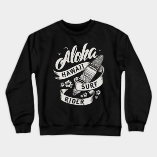 Summer Surf Design Crewneck Sweatshirt